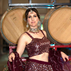 Saira Antique Red Choker Set - The Pashm