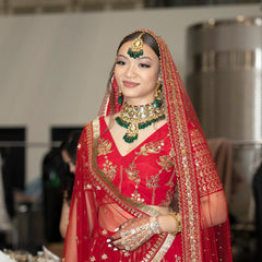 Paakhi Kundan Haar Green - The Pashm