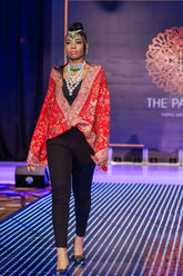 Red Weave Pashmina Kani Stole - The Pashm