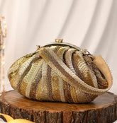Layered Gold Sequin Bag - The Pashm