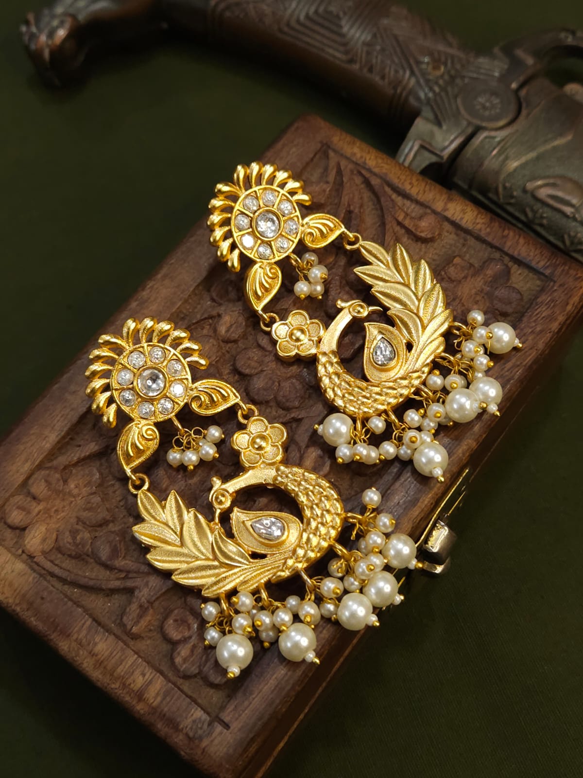 Vedanshi Peacock Earrings - The Pashm