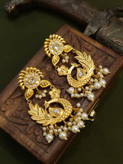 Vedanshi Peacock Earrings - The Pashm
