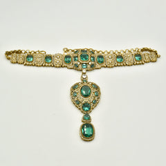 Alice Antique Emerald Green Choker - The Pashm