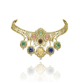 Aarisha Royal Mosaic Multicolor Cabochon Choker - The pashm