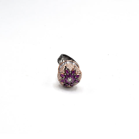 Sarah Antique American Diamond Ring - The Pashm