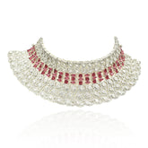 Deeza Ruby Pink American Diamond Choker - The Pashm