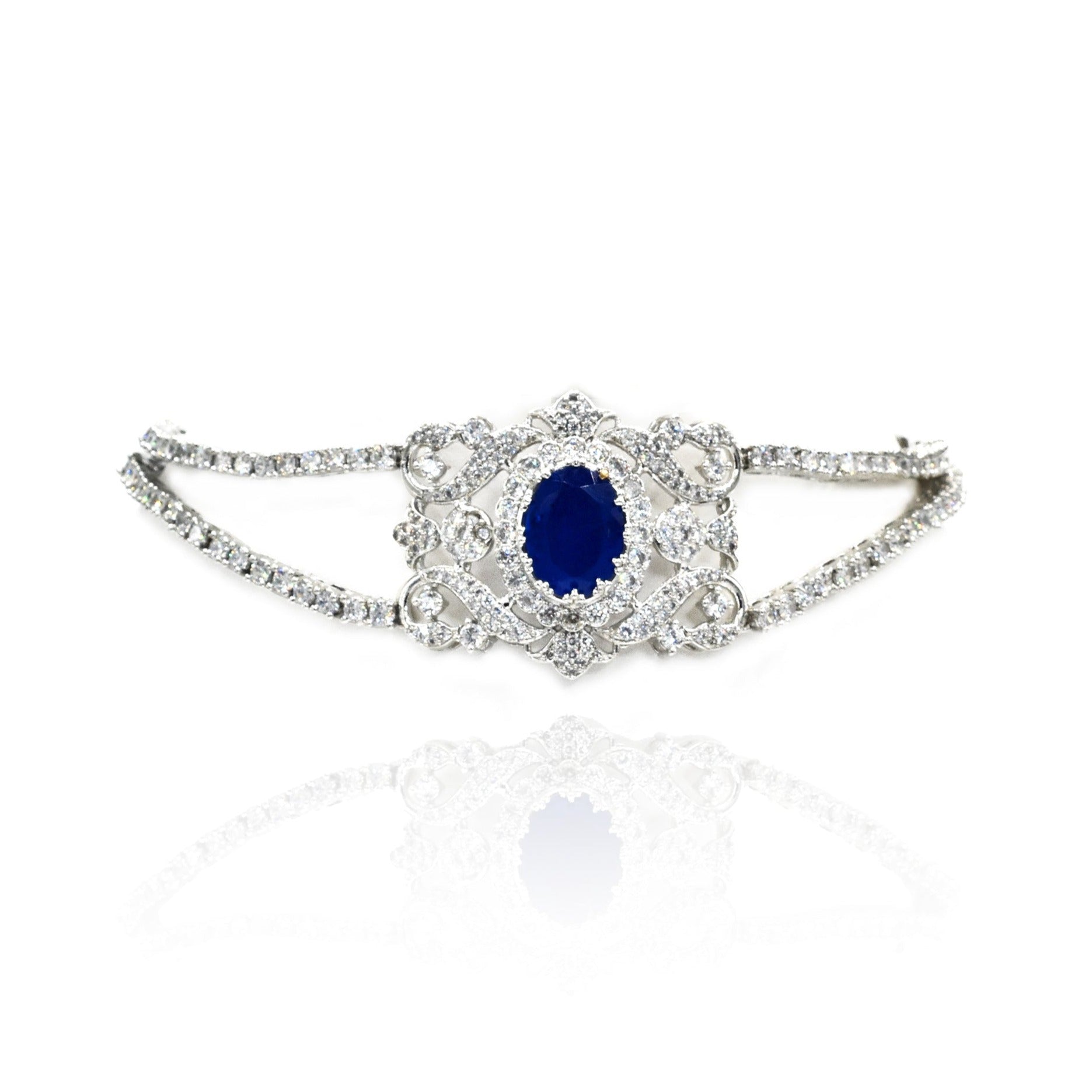 Zayna Blue Diamond Choker - The Pashm