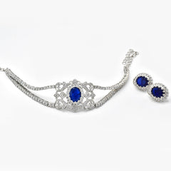 Zayna Blue Diamond Choker - The Pashm
