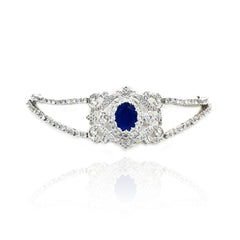 Zayna Blue Diamond Choker - The Pashm