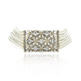 Trisha Pearl & Floral Crystal Choker - the Pashm