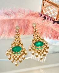 Alina Polki Studded Earrings - The Pashm