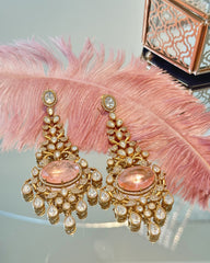 Alina Polki Studded Earrings - The Pashm