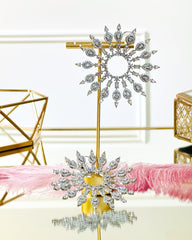 Lucia Faux Diamond Starburst Earrings - The Pashm