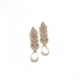 Raima Studded Earrings White - The Pashm
