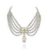 Aayat Yellow Pendant Diamond Bridal Necklace Set
