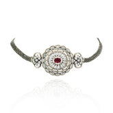 Vasavi Black Rhodium American Diamond Choker - The Pashm