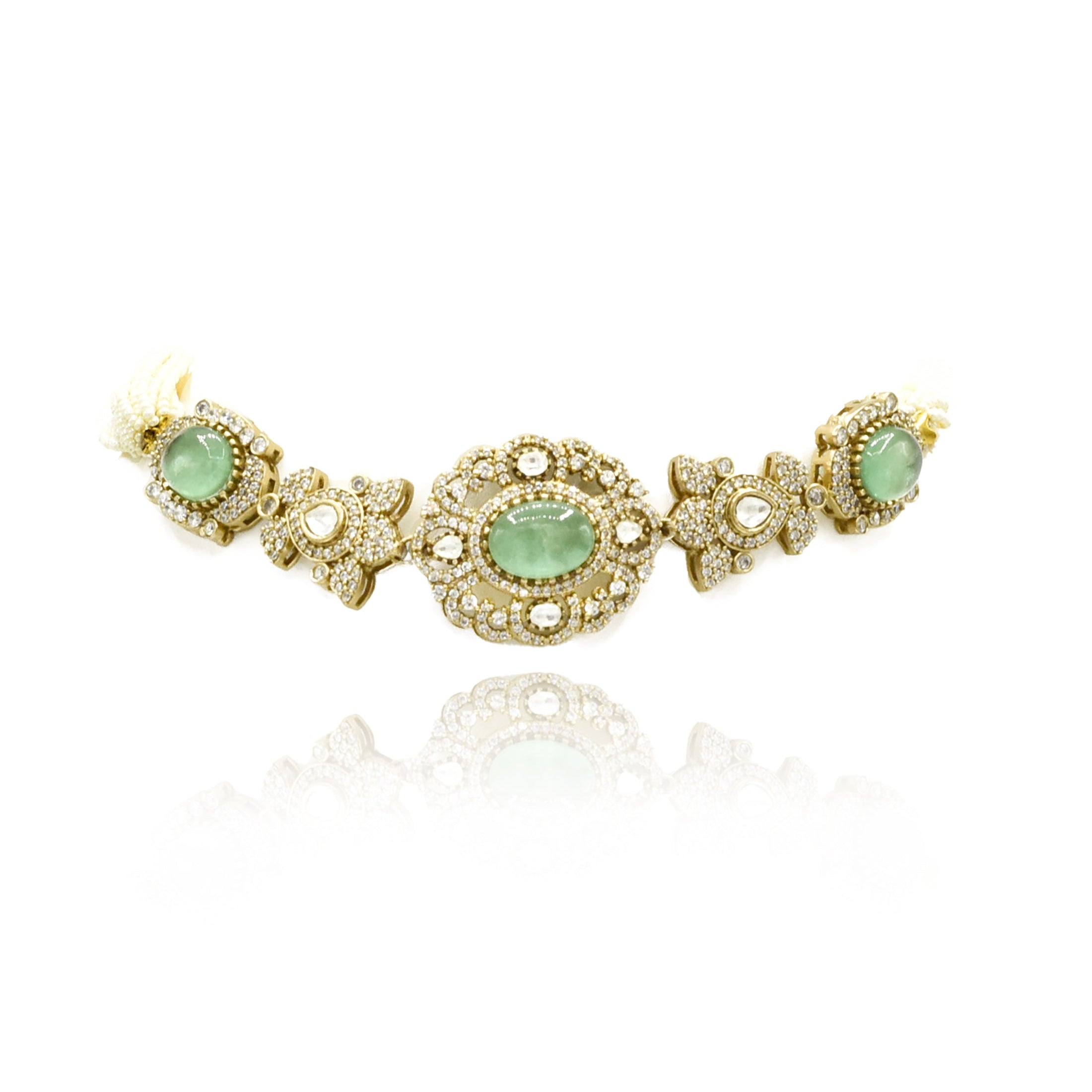 Kashvi Mint Choker - The Pashm