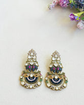 Aarna Antique Polki Studded Earrings - The pashm