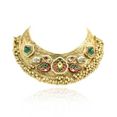 Rekha Fusion Pachi Kundan Charms Hasli - The Pashm