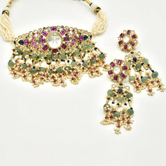 Manal Multi-Stone Polki Bridal Choker - The Pashm