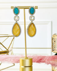 Kaveri Yellow Stone Earrings - The Pashm
