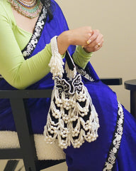 Paavi Kundan Blush Mint Drops Necklace - The Pashm