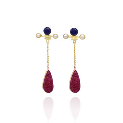 Erica Teardrop Druzy Earrings - The Pashm