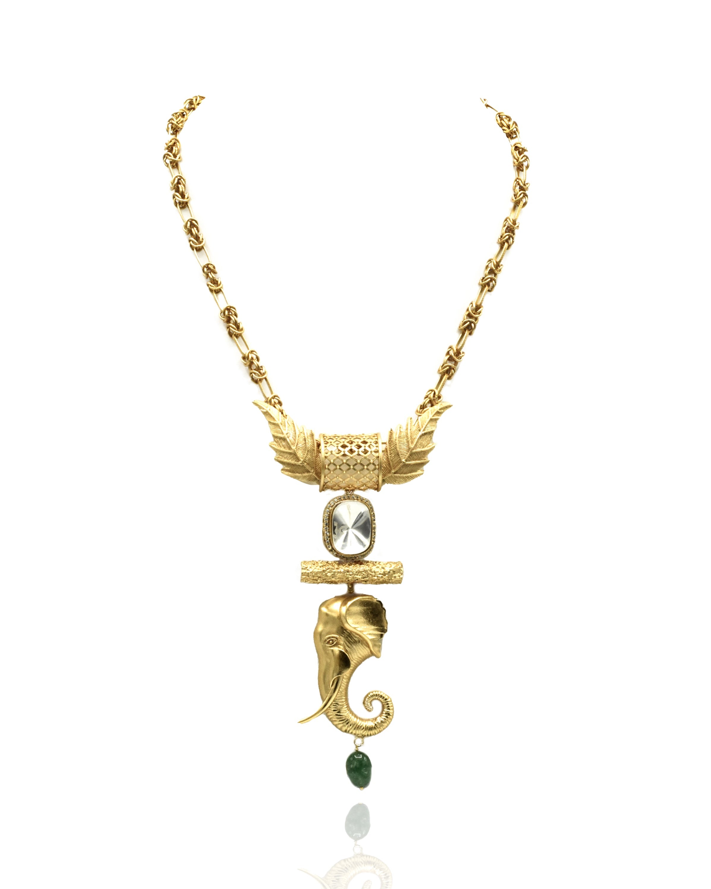 Pavani Elephant Pendant Necklace - The Pashm
