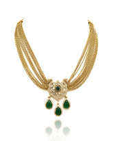 Saira Multi Chain Kundan Pendant Set - The Pashm