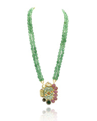 Maina Multicolor Fusion Pendant Set - The Pashm