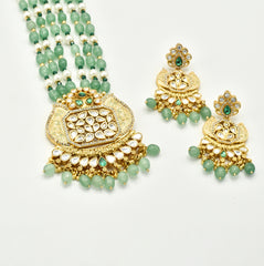Aanchi Enameled Polki Set - The Pashm