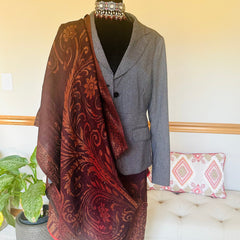 Zari Weave Floral Pashmina Shawl - The Pashm