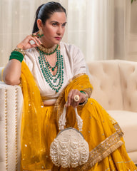 White Pearl Bag - The Pashm