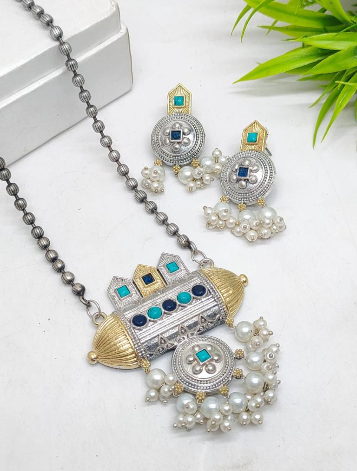 Esra Fusion Pendant Set - The Pashm