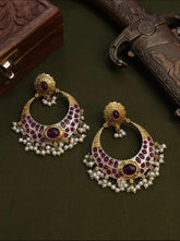Nehra Chandbali Earrings - The Pashm
