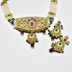 Mahveen Jadau Choker Set - The Pashm