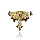 Mahveen Jadau Choker Set - The Pashm