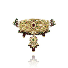 Mahveen Jadau Choker Set - The Pashm