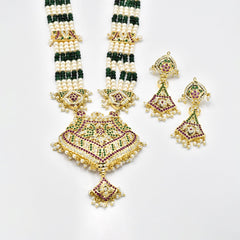 Sifra Jadau Rani Haar - Green - The Pashm