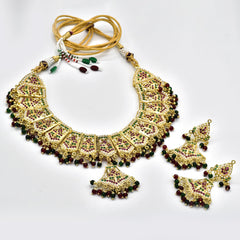 Alzeena Jadau Necklace Set - The Pashm
