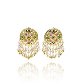 Mahnoor Jadau Earrings Tikka Set - The Pashm