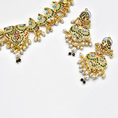 Zeba Jadau Necklace Set - The Pashm