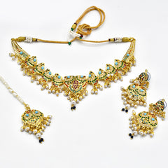 Zeba Jadau Necklace Set - The Pashm