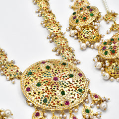 Mubashra Jadau Multicolor Patri Rani Haar - The Pashm