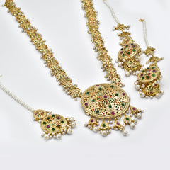 Mubashra Jadau Multicolor Patri Rani Haar - The Pashm