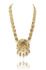 Mubashra Jadau Multicolor Patri Rani Haar - The Pashm