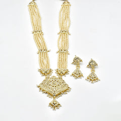 Sifra Jadau Rani Haar - Pearl - The Pashm