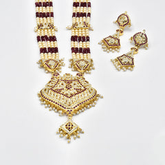 Sifra Jadau Rani Haar - Red - The Pashm