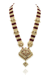 Sifra Jadau Rani Haar - Red - The Pashm