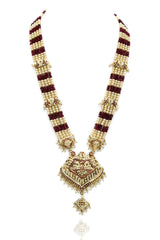 Sifra Jadau Rani Haar - Red - The Pashm